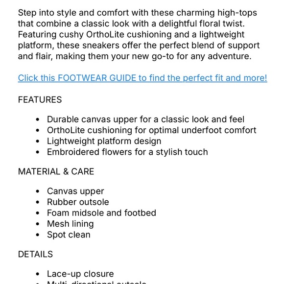 Converse Women's White and Pink Floral High-Tops - Picture 2 of 6